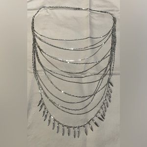 Stella and Dot Multi-strand necklace, silver